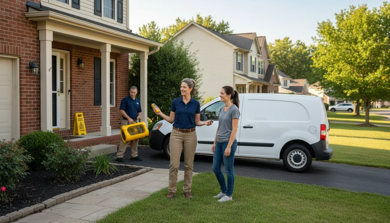 Residential water damage restoration in Battle Ground, WA